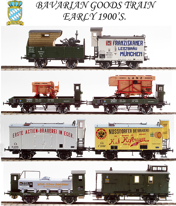 REI Models 10001 - Early 1900s Bavarian State Railways Goods Train